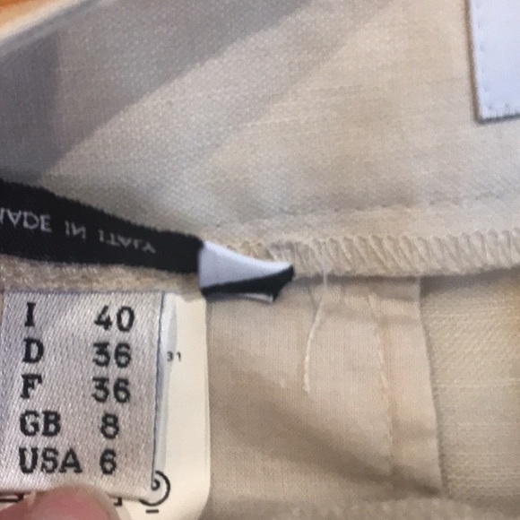 Moschino Cheapandchic Linen Blend Trousers Size 6 - Picture 6 of 9